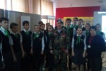 Встреча учеников Псош №29 им. В.С. Погорельцева с воином-афганцем Рощиным С.П.